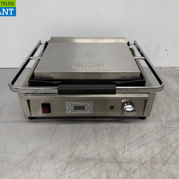 Stainless steel Buffalo Paninigrill Smooth/Glad 47 cm 230V Catering