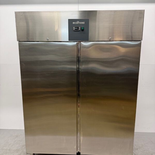 Stainless steel Ecofrost Double Door Freezer 1185 liters 230V Horeca