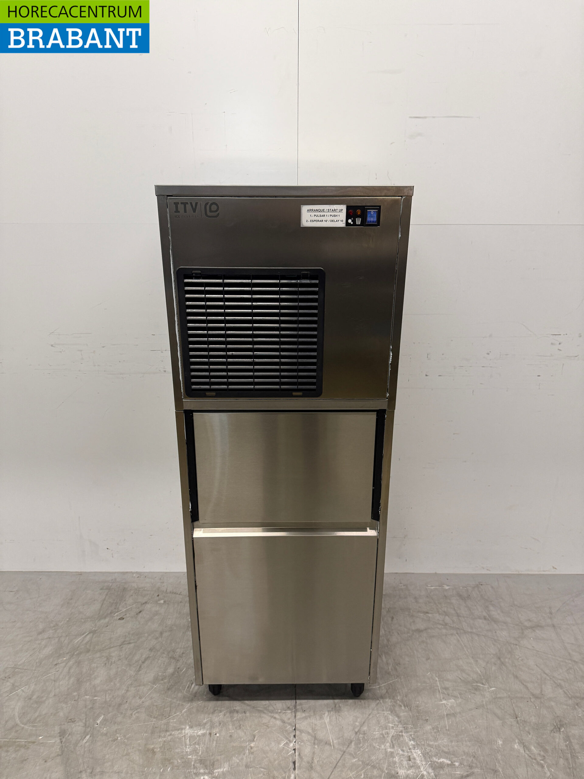 Stainless steel ITV Peeling ice machine 150 kg per day Bunker 60 kg 230V Horeca