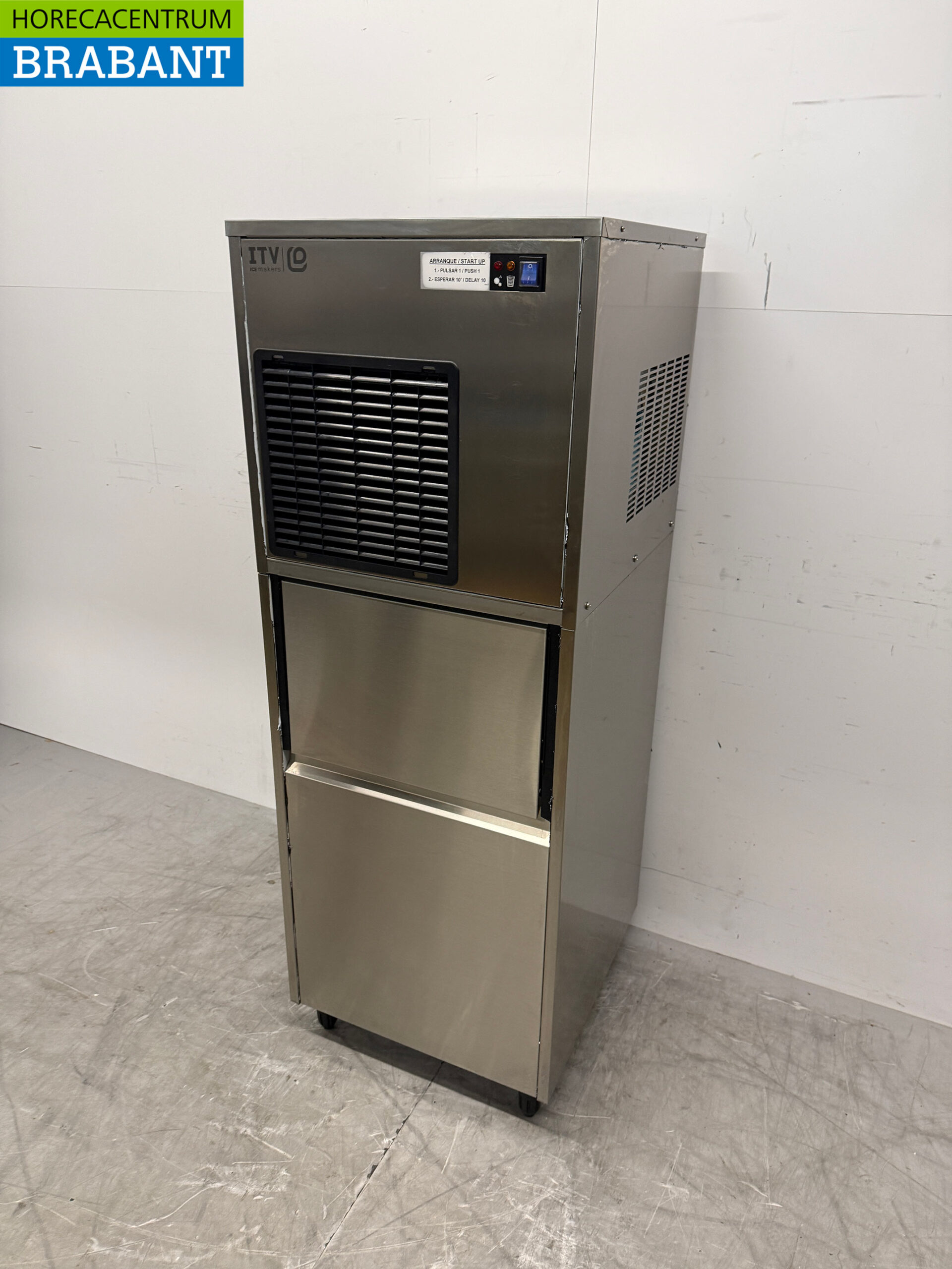 Stainless steel ITV Peeling ice machine 150 kg per day Bunker 60 kg 230V Horeca - Image 2