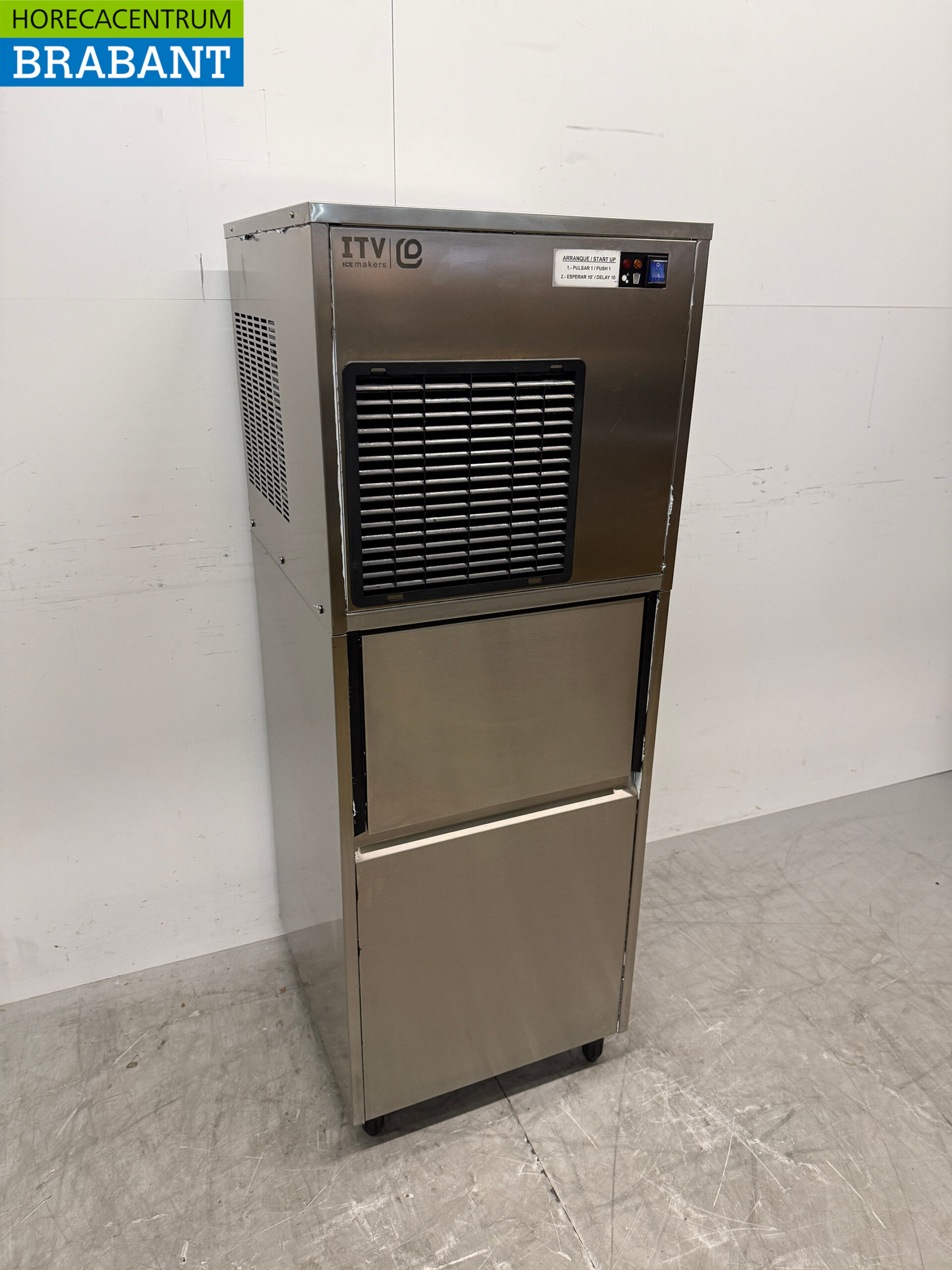 Stainless steel ITV Peeling ice machine 150 kg per day Bunker 60 kg 230V Horeca - Image 3