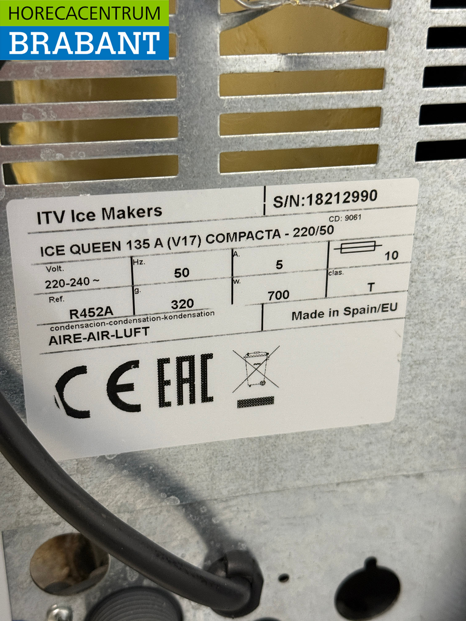 Stainless steel ITV Peeling ice machine 150 kg per day Bunker 60 kg 230V Horeca - Image 5