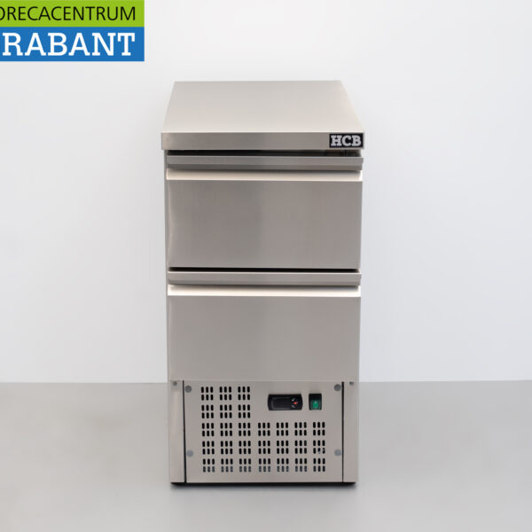 HCB stainless steel Refrigerated workbench 2 drawers 1/1 GN 43,5 cm 230V Horeca