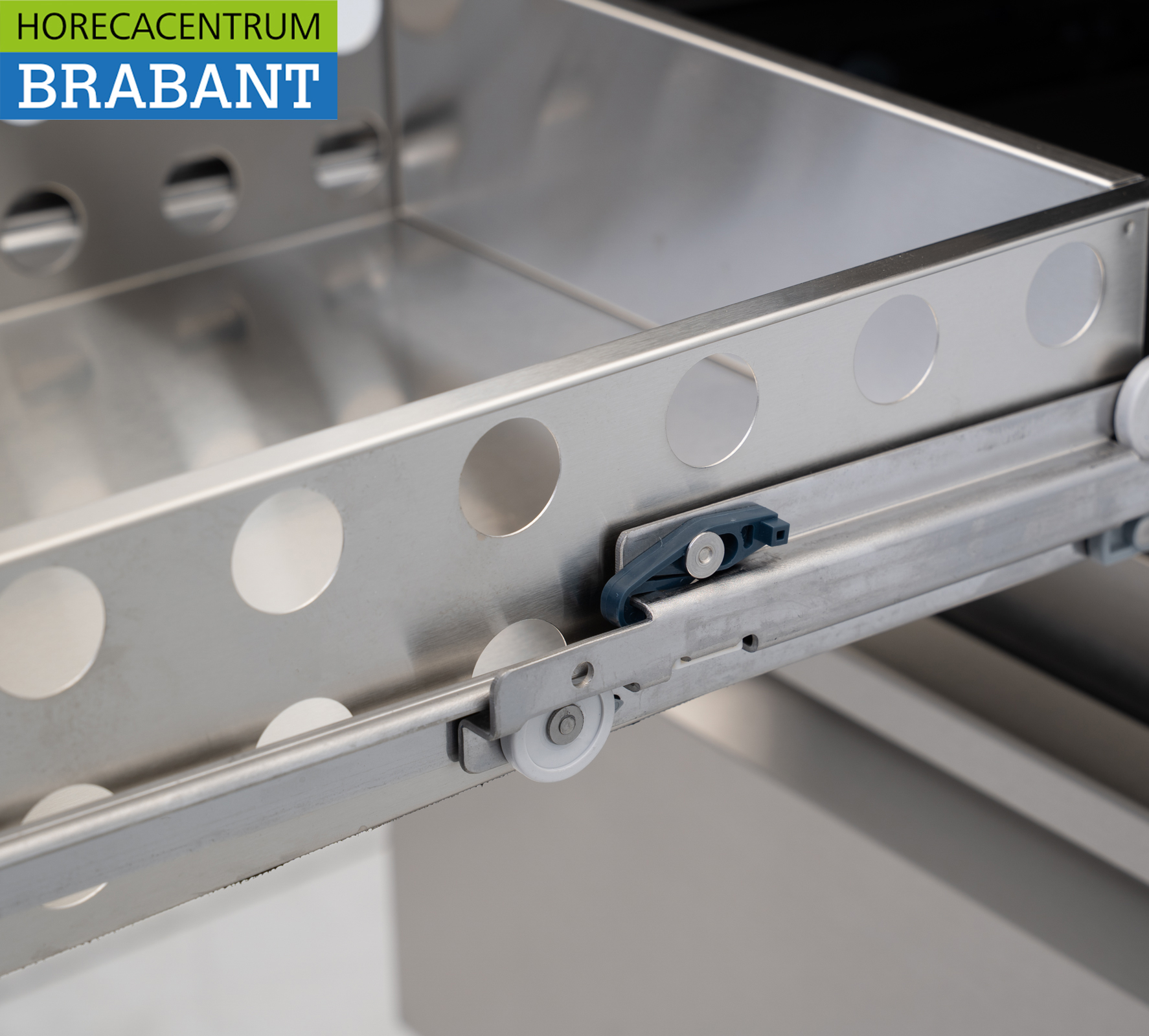 HCB stainless steel Refrigerated workbench 2 drawers 1/1 GN 43,5 cm 230V Horeca - Image 6