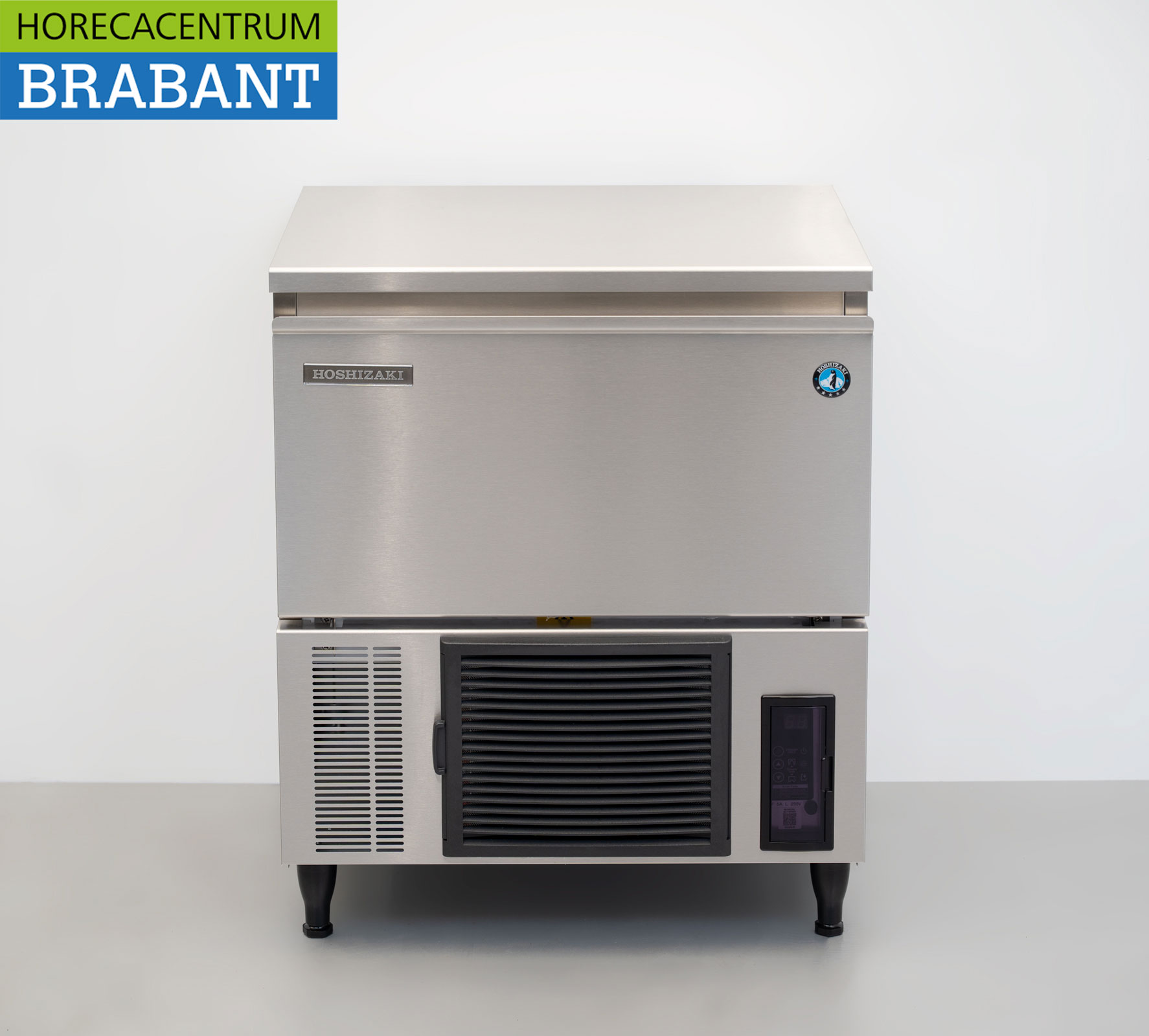 Stainless steel Hoshizaki IM-45CPE with 15 kg bunker Produces 47 kg per day 230V Horeca