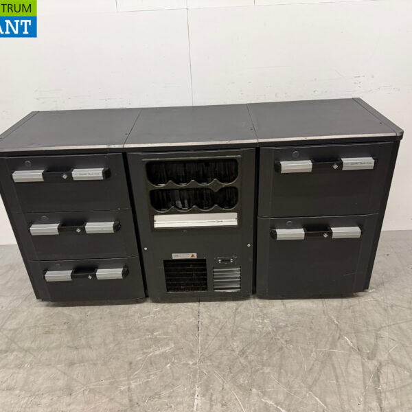 Gamko Bar cooler with bottle nest and 5 drawers 170,5 cm 230V Catering