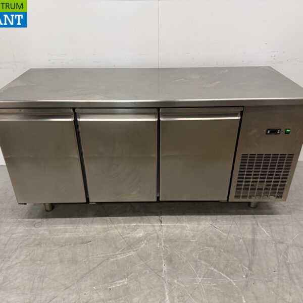 Stainless steel Refrigerated Workbench 3 Doors 178 cm 230V Catering