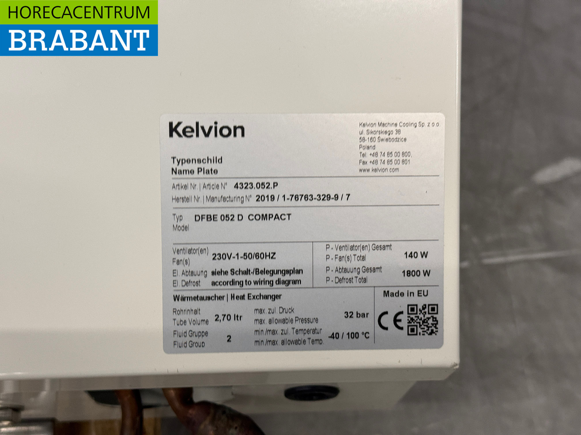 Kelvion DFBE 052 D Compact Evaporator Ceiling Unit for Refrigerator or Freezer 230V Catering - Image 5
