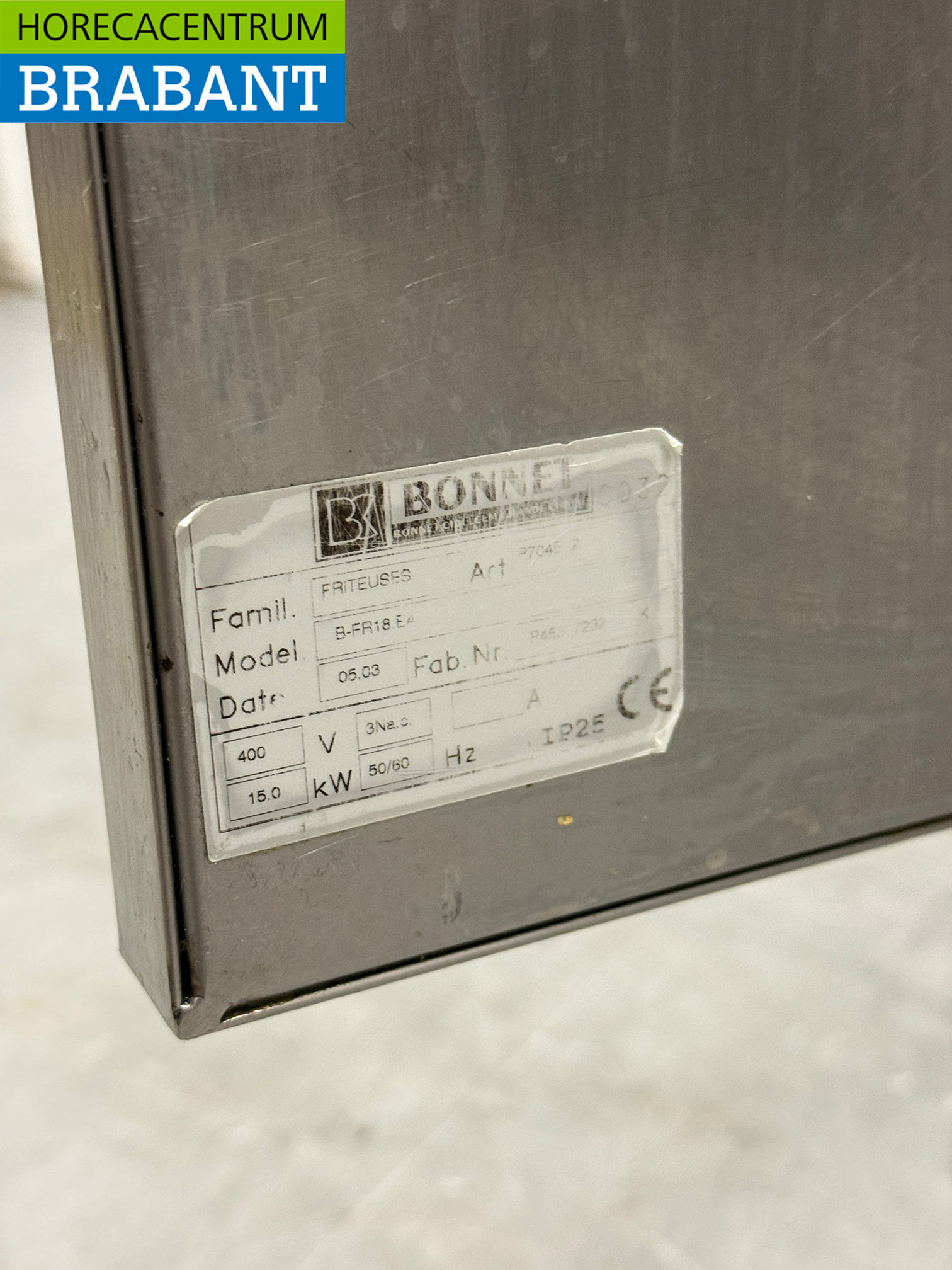 Stainless steel Bonnet Fryer 18 liter 400V Horeca - Image 6