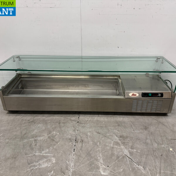 Stainless steel Ilsa Set-up display case Set-up refrigerated display case saladière 6 x 1/3 140 cm 230V Horeca