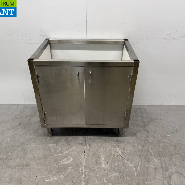 Stainless steel Base with 2 hinged doors 86.5 x 60 x 87.5 cm Horeca