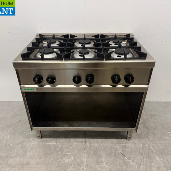 Stainless steel Emme 6 Burner Stove 100 cm GAS Horeca