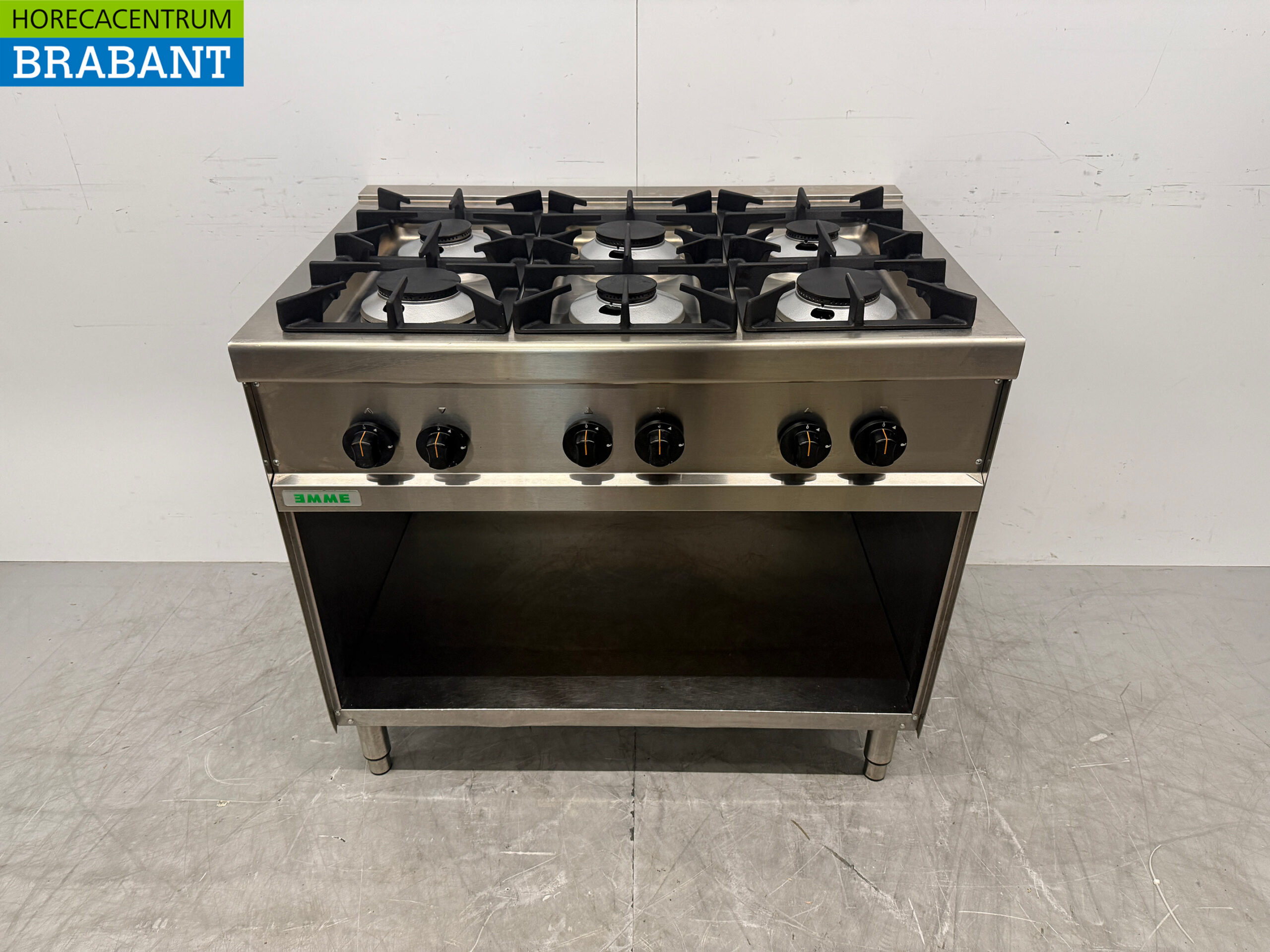 Stainless steel Emme 6 Burner Stove 100 cm GAS Horeca