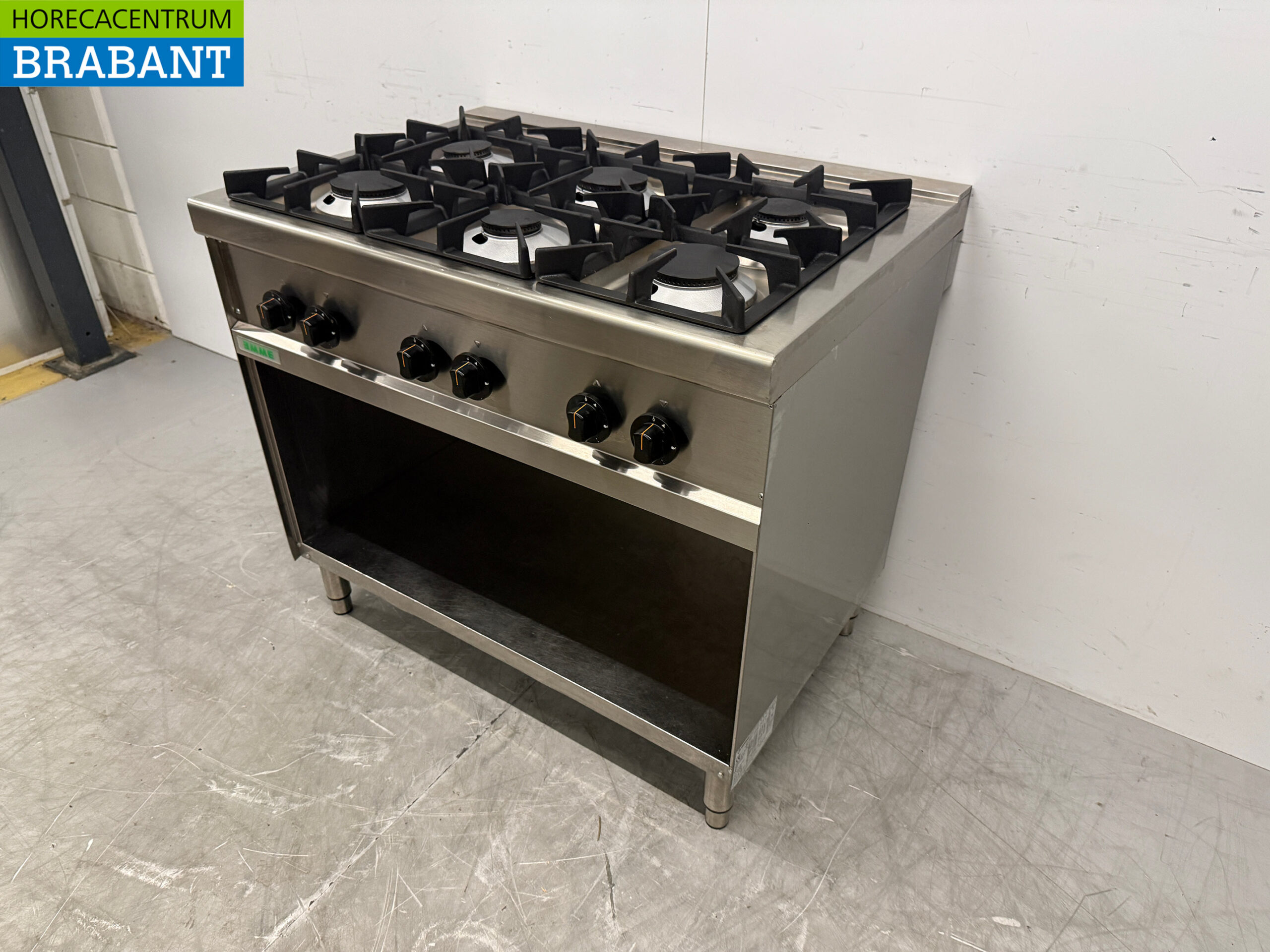 Stainless steel Emme 6 Burner Stove 100 cm GAS Horeca - Image 2