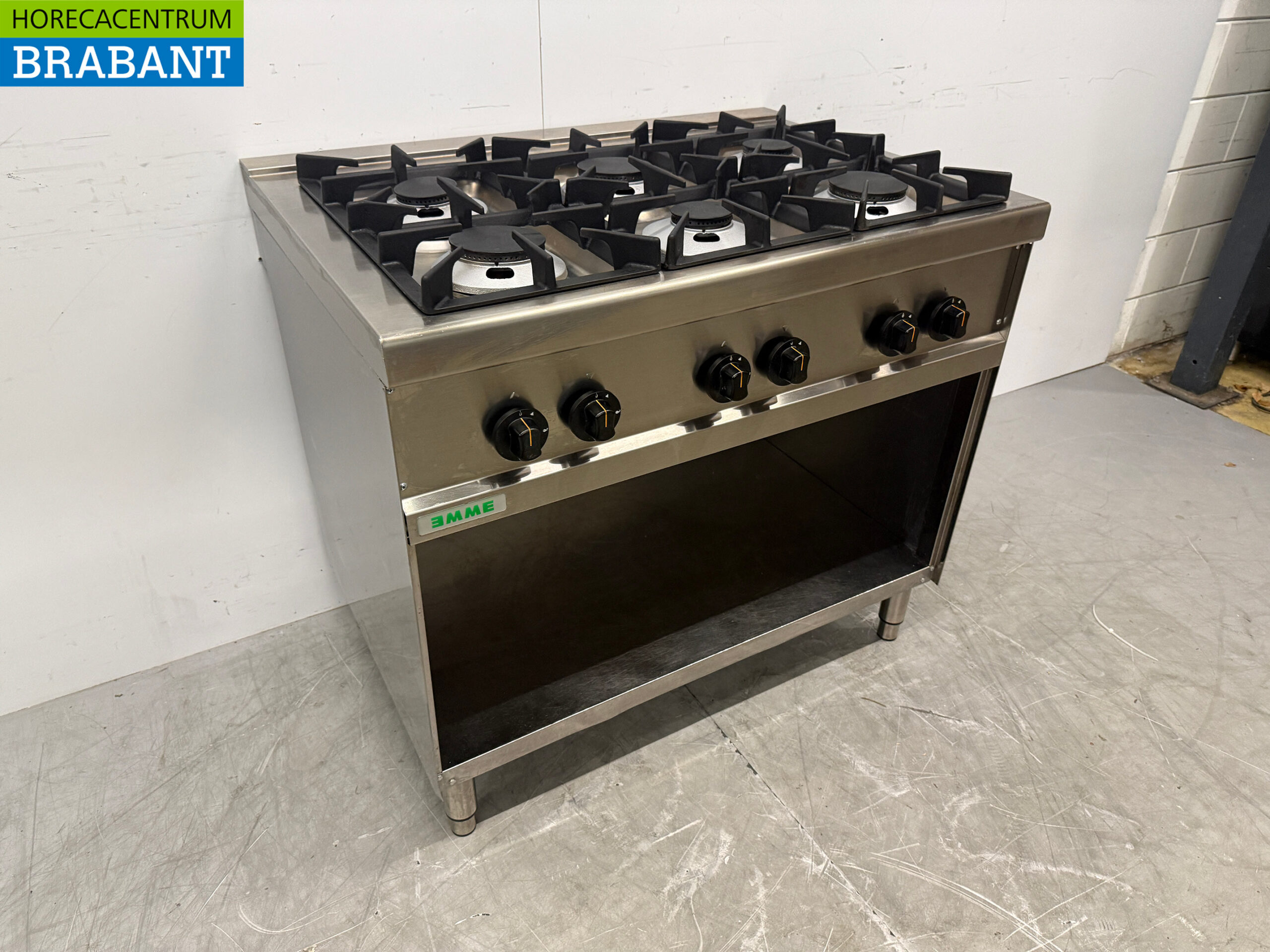 Stainless steel Emme 6 Burner Stove 100 cm GAS Horeca - Image 3