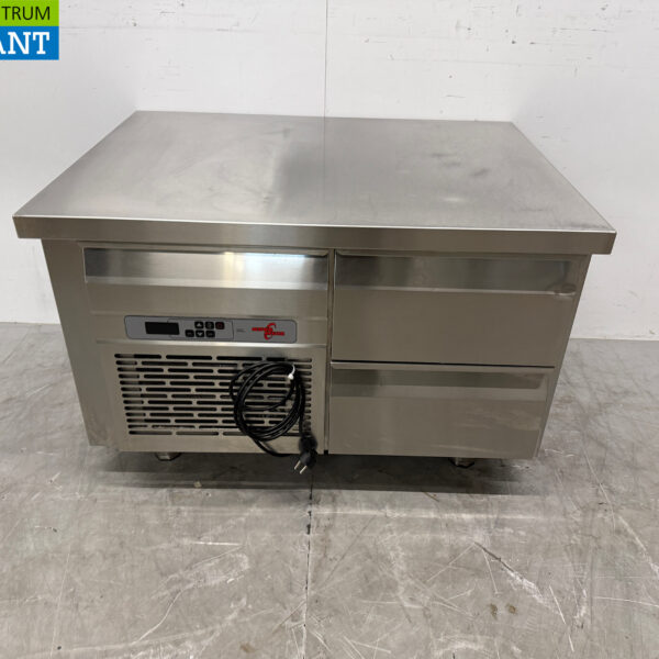Stainless steel Nova Meta Refrigerated Workbench 2 Drawers 94 cm Horeca