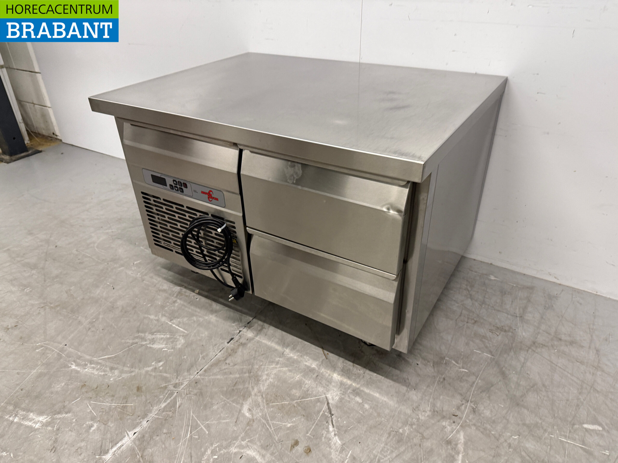 Stainless steel Nova Meta Refrigerated Workbench 2 Drawers 94 cm Horeca - Image 2