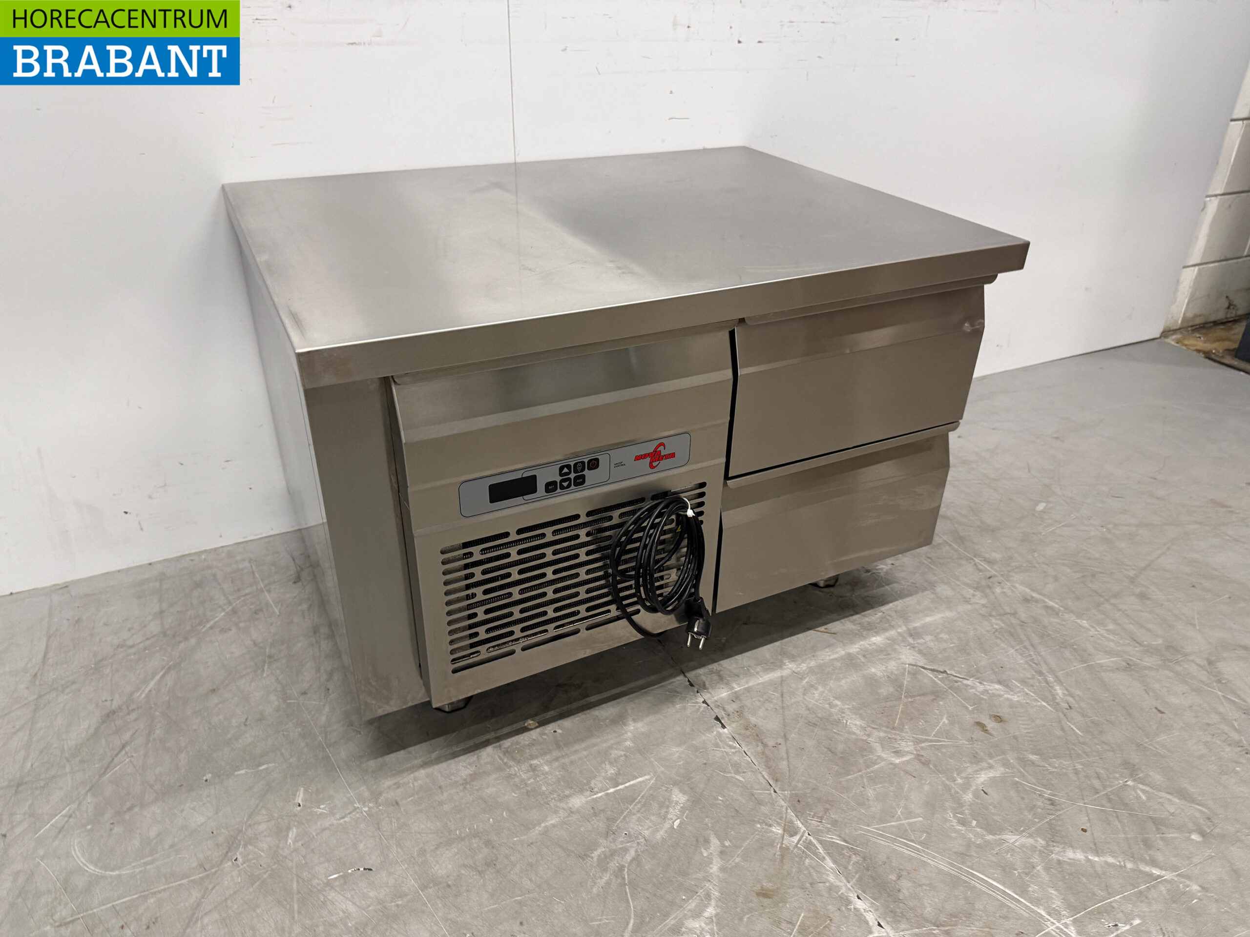 Stainless steel Nova Meta Refrigerated Workbench 2 Drawers 94 cm Horeca - Image 3