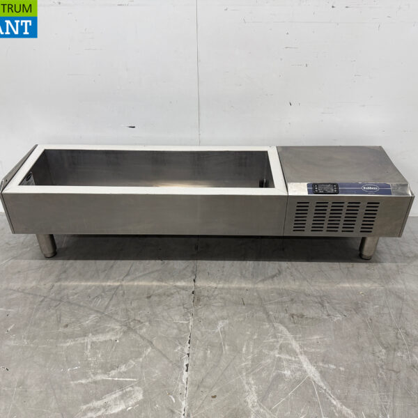 Stainless steel Rubbens Top mounted display case Top mounted refrigerated display case saladière 5 x 1/4 GN 132 cm Horeca