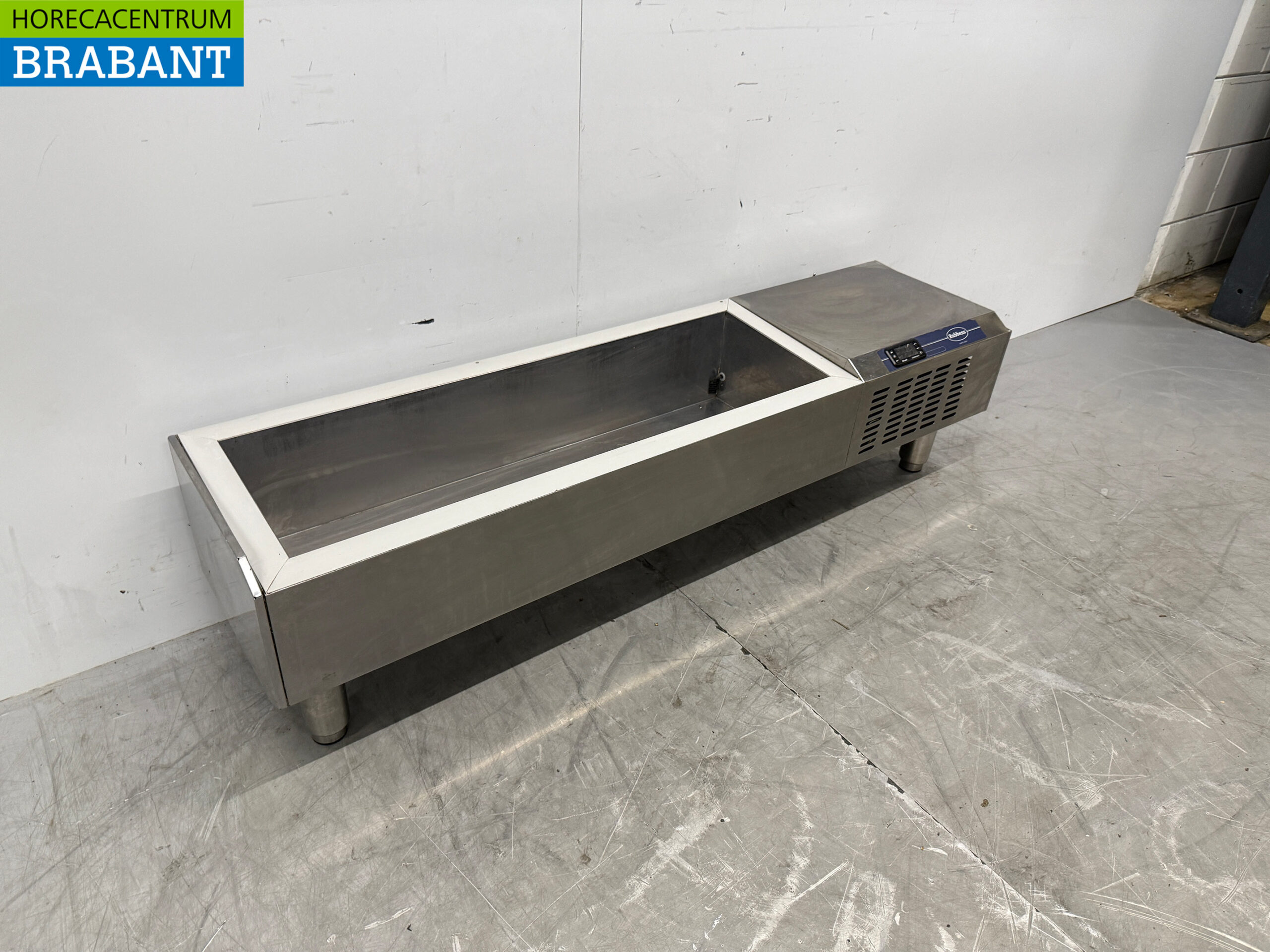 Stainless steel Rubbens Top mounted display case Top mounted refrigerated display case saladière 5 x 1/4 GN 132 cm Horeca - Image 3