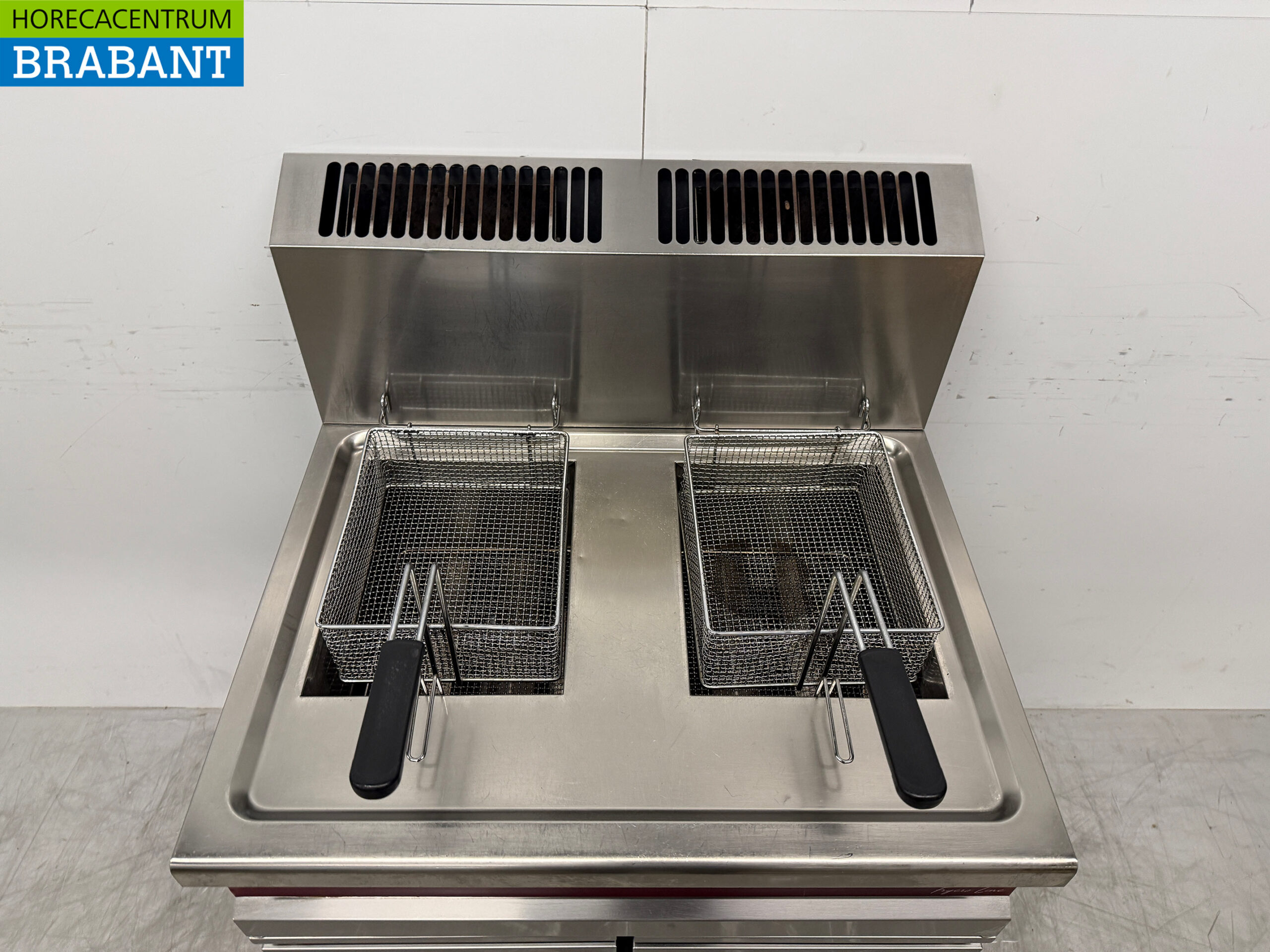 Stainless steel Diamond Double Fryer 2 x 15 liter GAS Catering - Image 4