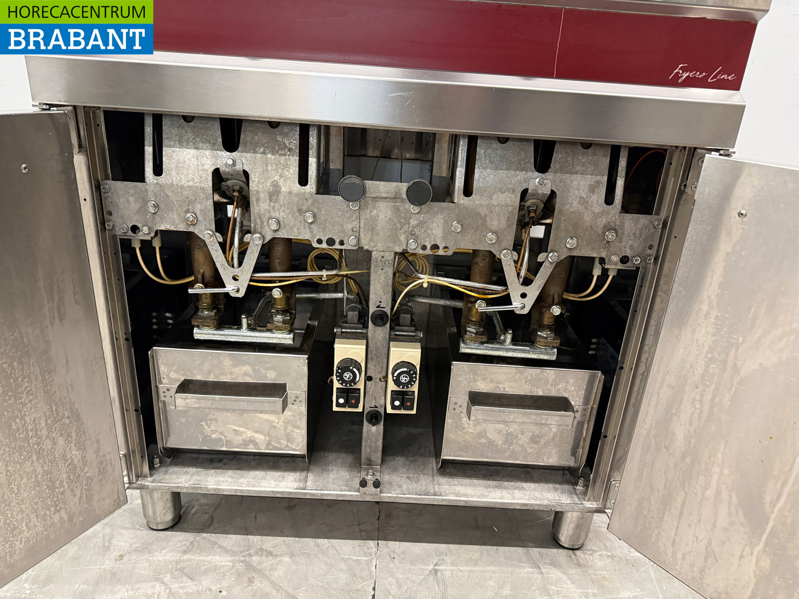 Stainless steel Diamond Double Fryer 2 x 15 liter GAS Catering - Image 5