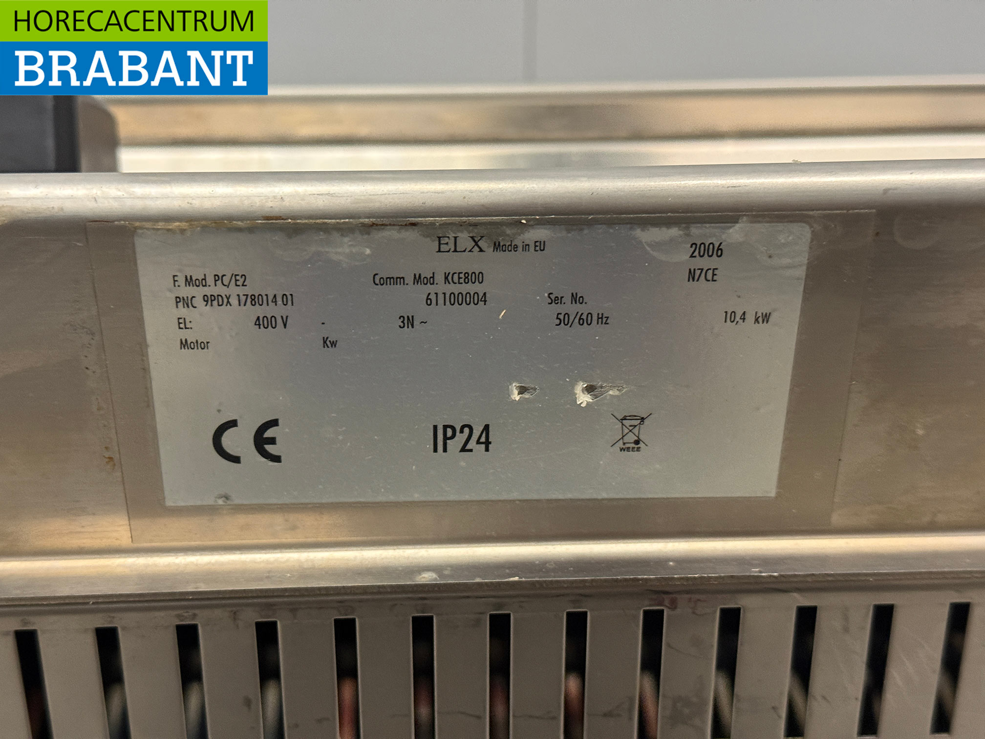 Stainless steel Zanussi 4 Burner Electric Stove 80 cm 400V Catering - Image 5