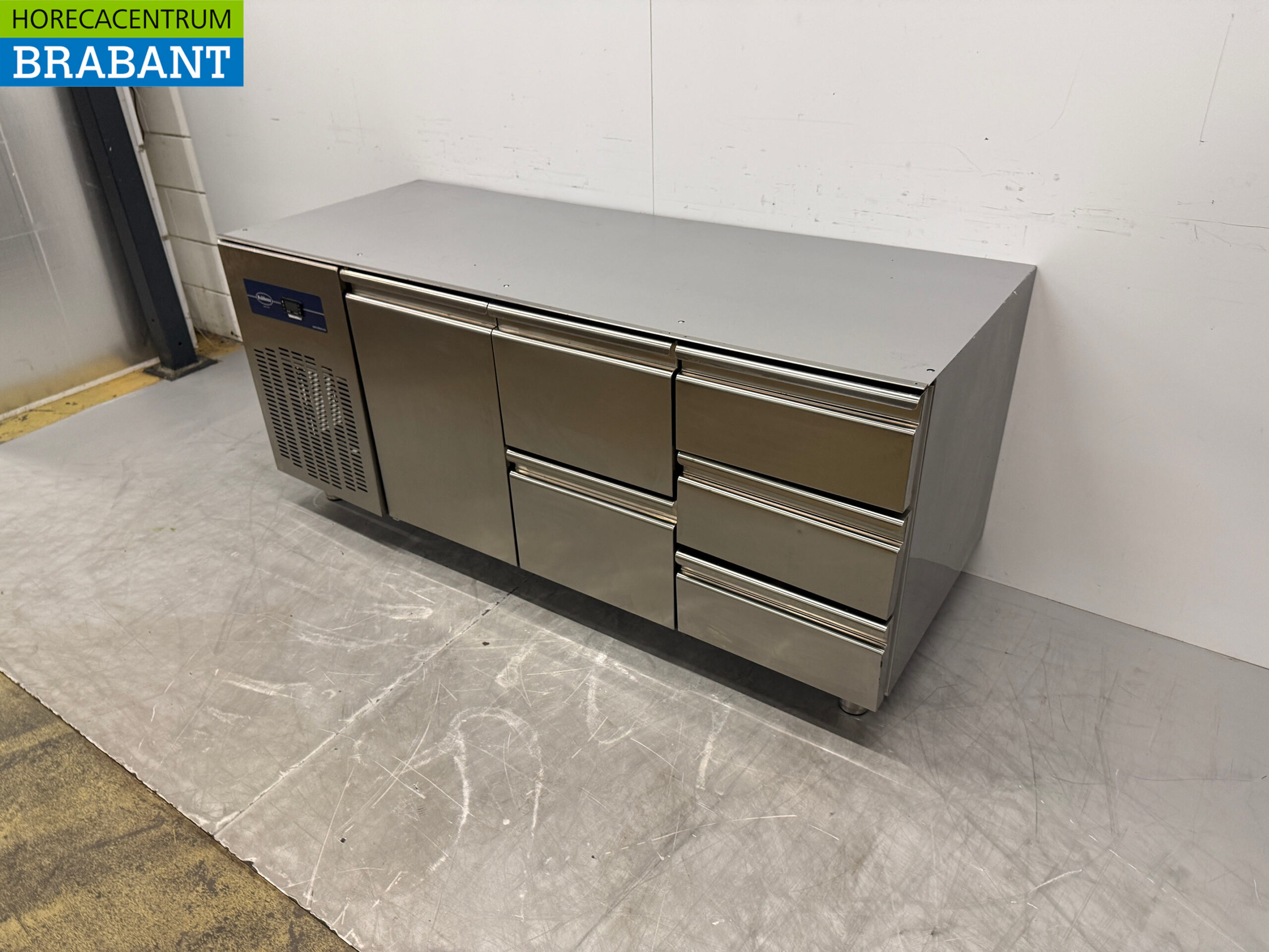 Stainless steel Rubbens Refrigerated Workbench 1 Door and 5 drawers 175,5 cm 230V Horeca - Image 2