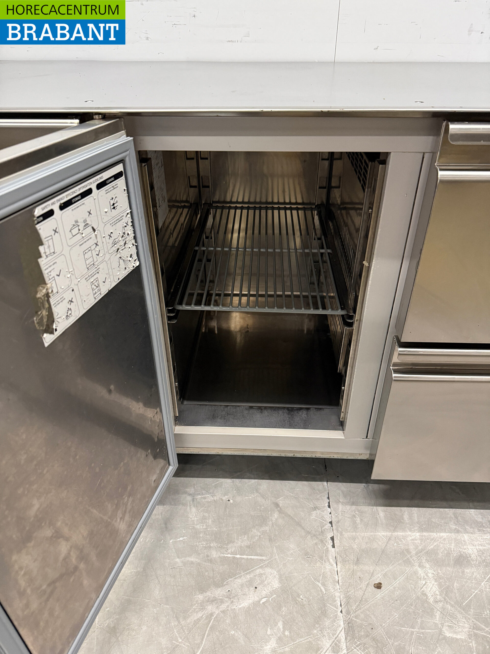 Stainless steel Rubbens Refrigerated Workbench 1 Door and 5 drawers 175,5 cm 230V Horeca - Image 4