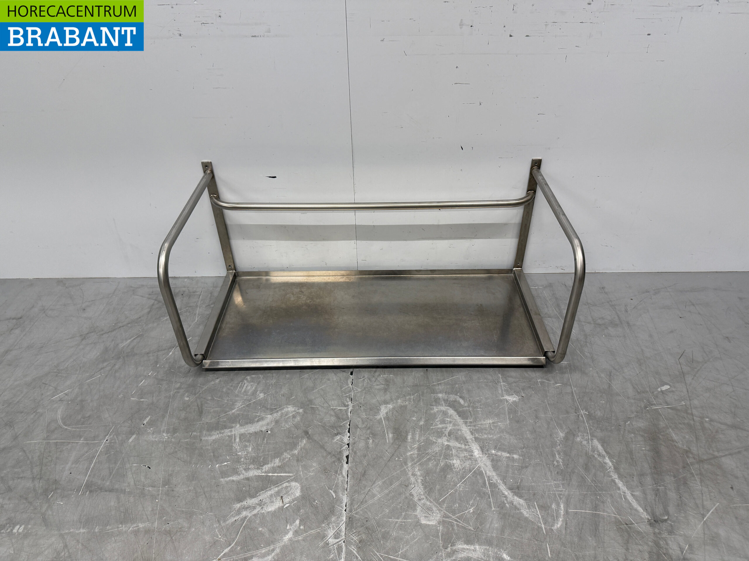 Stainless steel Wall Shelf 106 x 50 cm Horeca