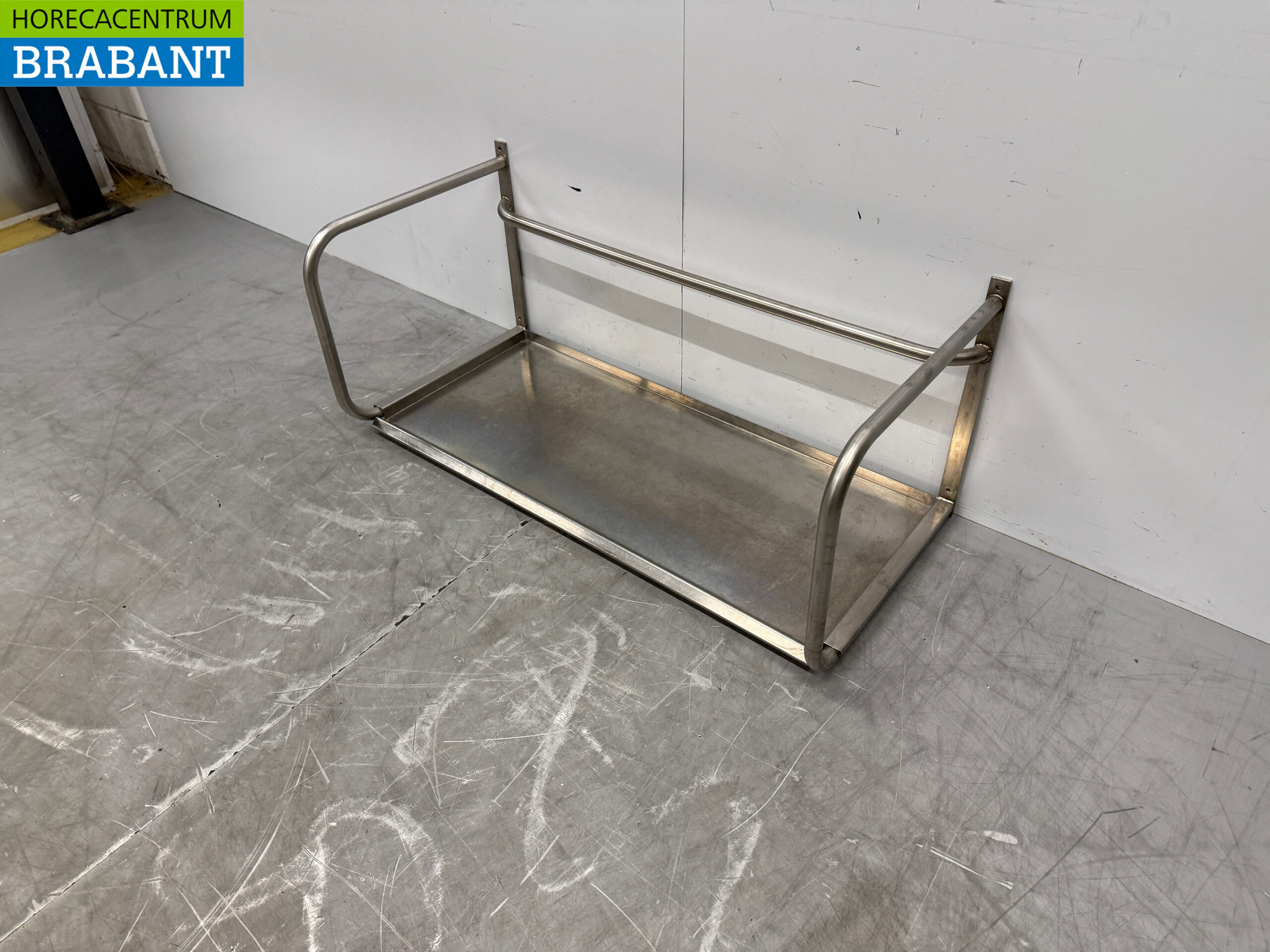 Stainless steel Wall Shelf 106 x 50 cm Horeca - Image 2