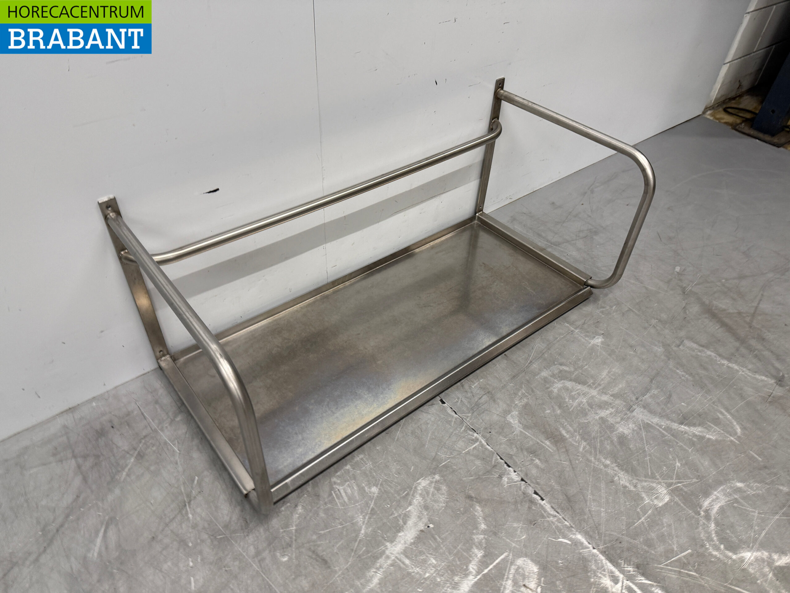 Stainless steel Wall Shelf 106 x 50 cm Horeca - Image 3