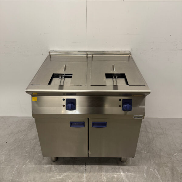 Stainless steel Electrolux Double Fryer 2 x 7 liters 80 cm 400V Horeca