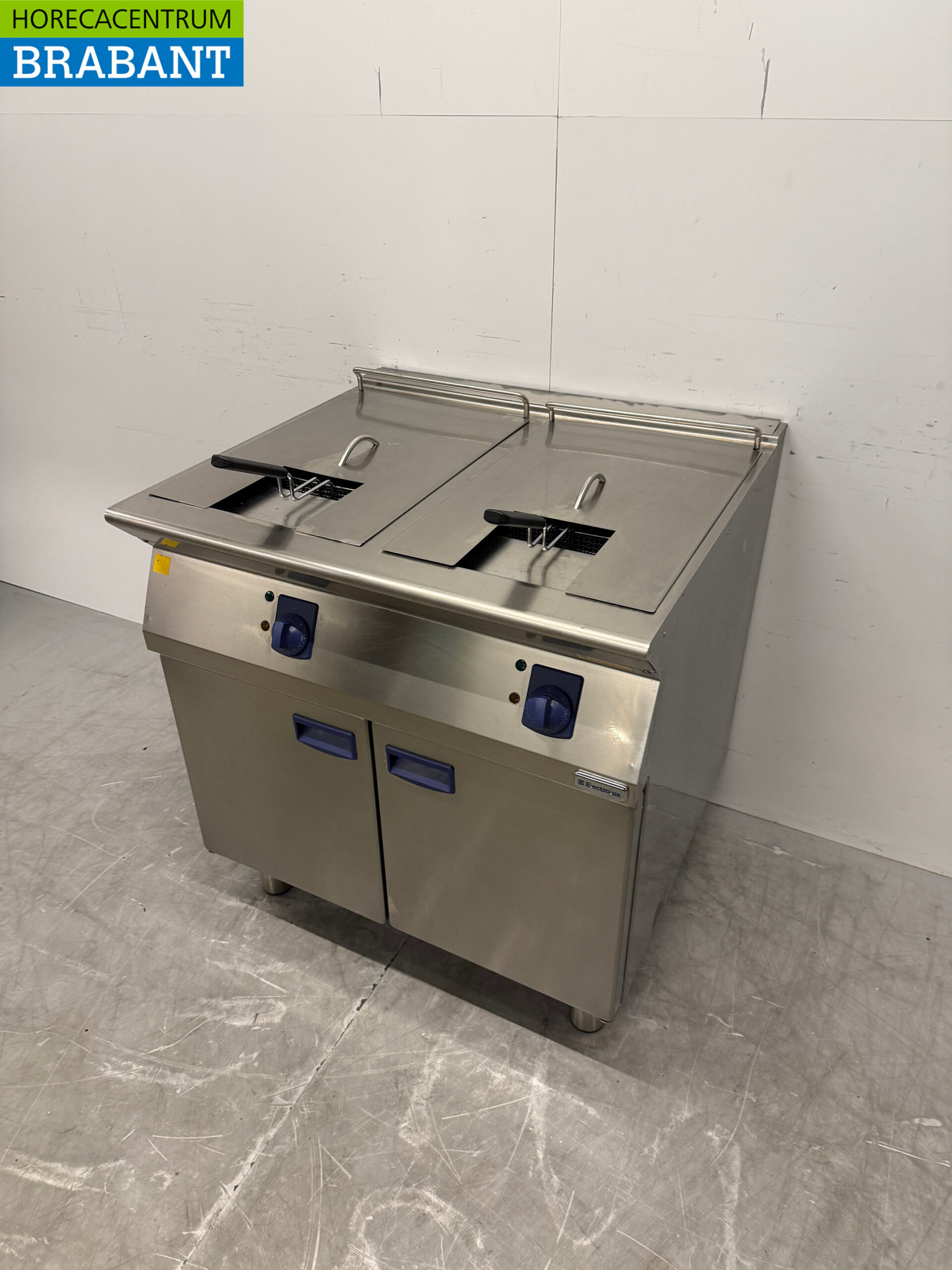 Stainless steel Electrolux Double Fryer 2 x 7 liters 80 cm 400V Horeca - Image 2