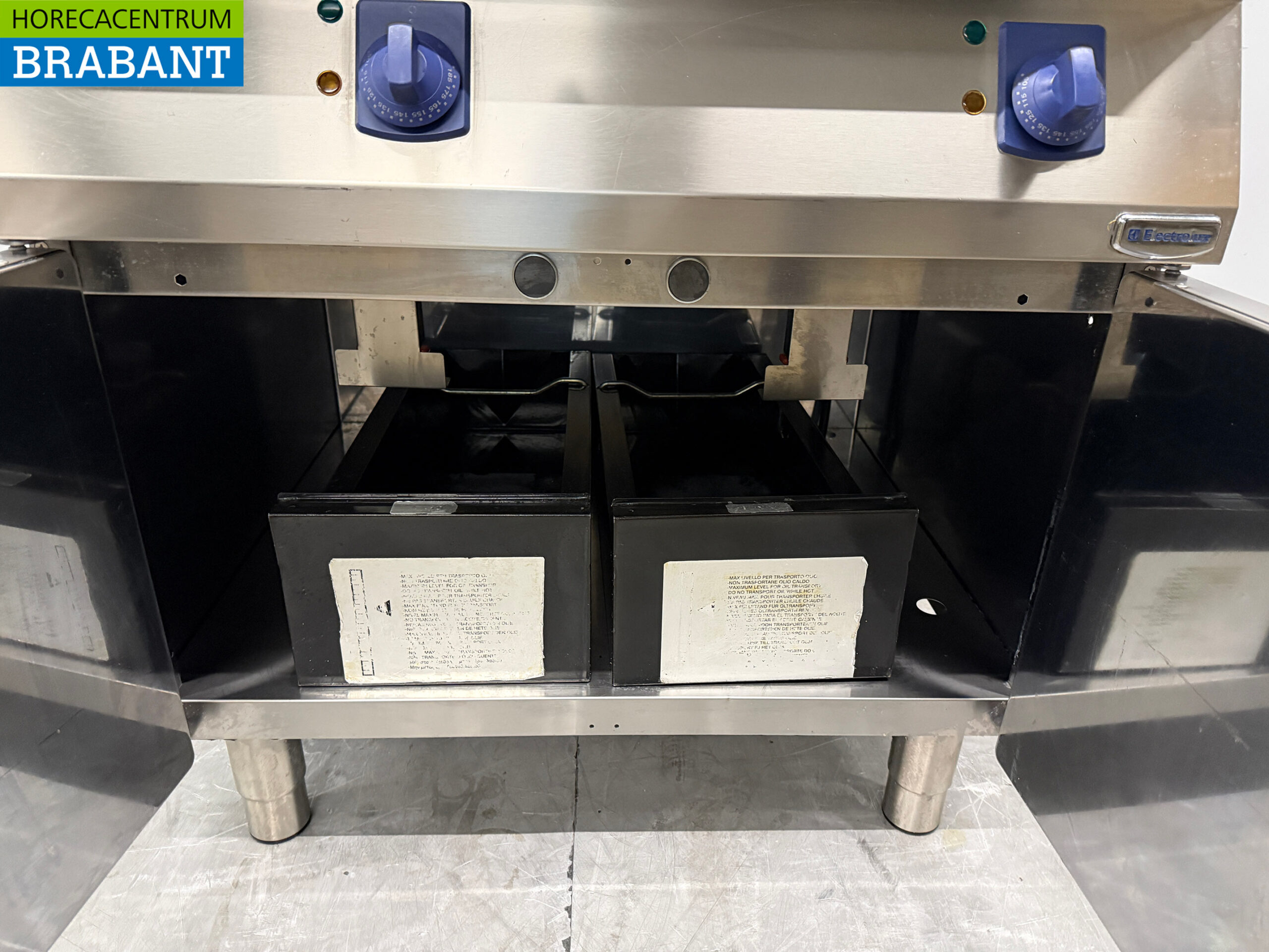 Stainless steel Electrolux Double Fryer 2 x 7 liters 80 cm 400V Horeca - Image 5