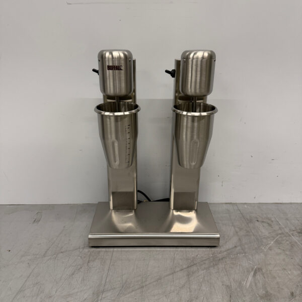 Stainless steel Buffalo Double Milkshake Mixer 2 x 1 liter 230V Catering