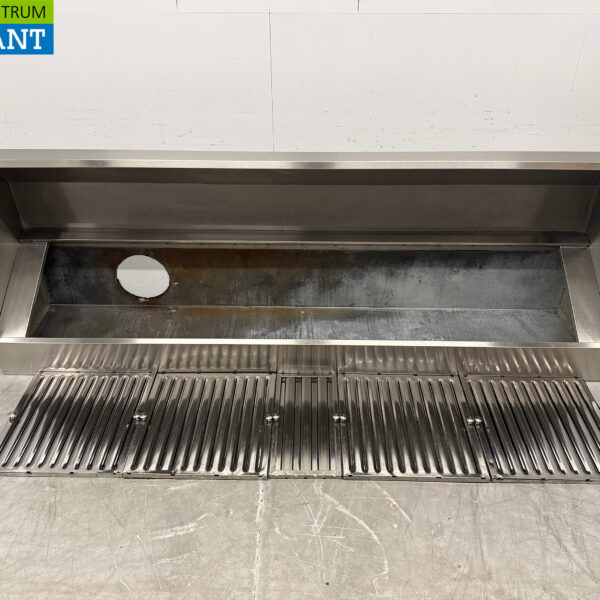 Stainless steel extractor hood Hood Sloping model 250 cm Catering