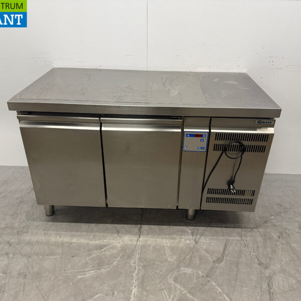 Stainless steel Gram Refrigerated Workbench 2 doors 136,5 cm 230V Horeca