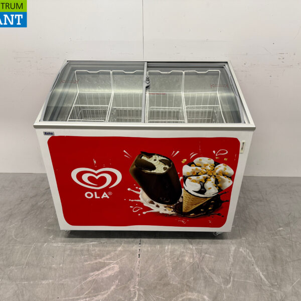 Ola ice freezer 2 Glass Sliding lids 238 liters 230V Horeca