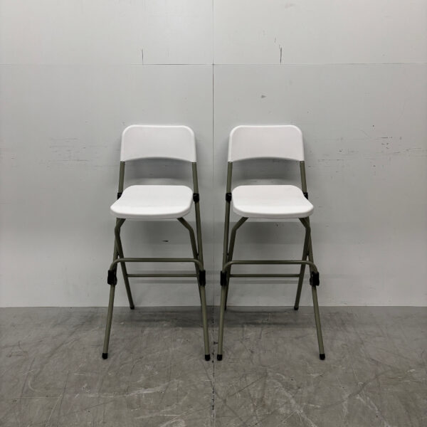 Bolero folding plastic bar stool set of 2 pieces Catering