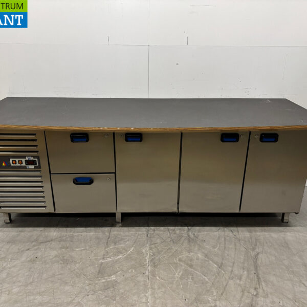 Stainless steel Ifo Kampri Refrigerated Workbench 3 doors and 2 drawers 242 cm 230V Horeca