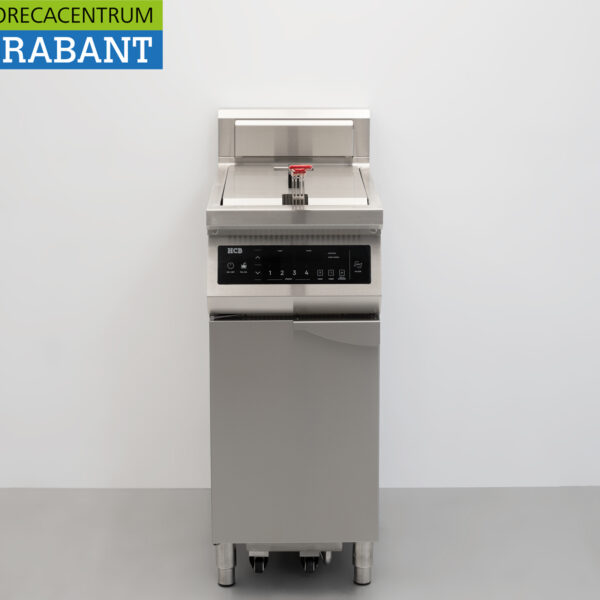 HCB stainless steel Induction fryer with grease filter system 20 liters 400V Horeca