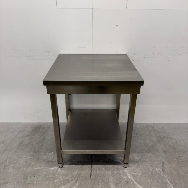 Stainless steel Worktable with undershelf 70 x 70 x 88 cm Catering