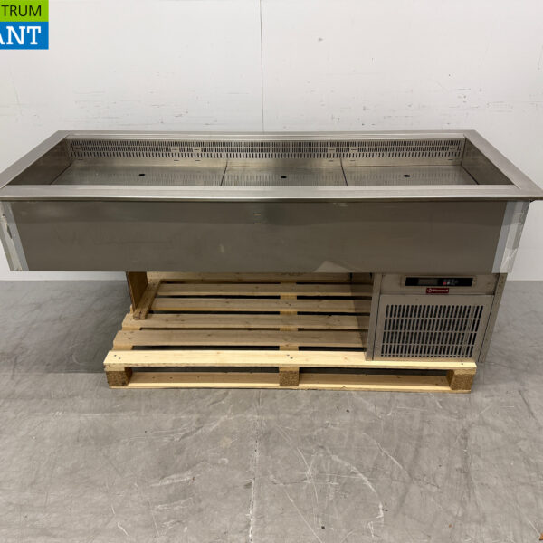 Stainless Steel Diamond Drop In Saladiere Refrigerated Tray 5 x 1/1 GN 176,5 cm Catering