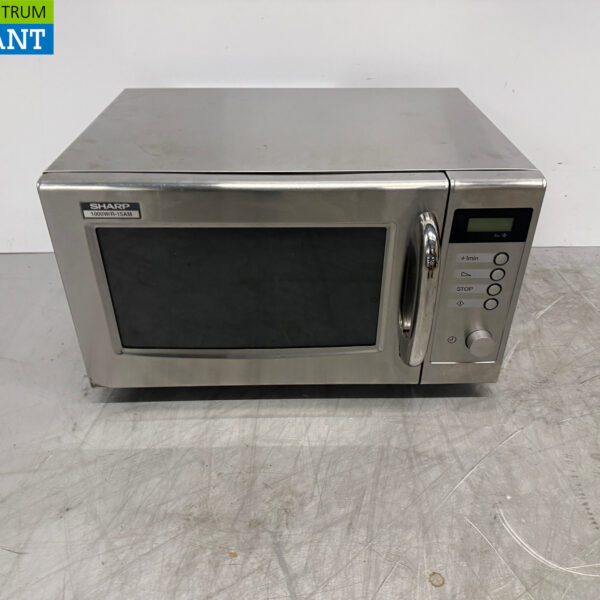 Stainless steel Sharp R-15AT Microwave 1000 Watts 230V Catering