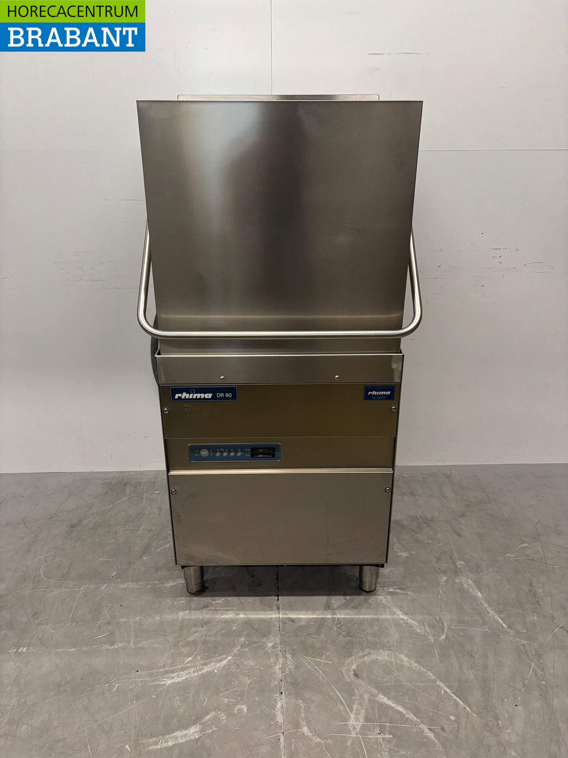 Stainless steel Rhima DR60 Sliding dishwasher 400V Catering