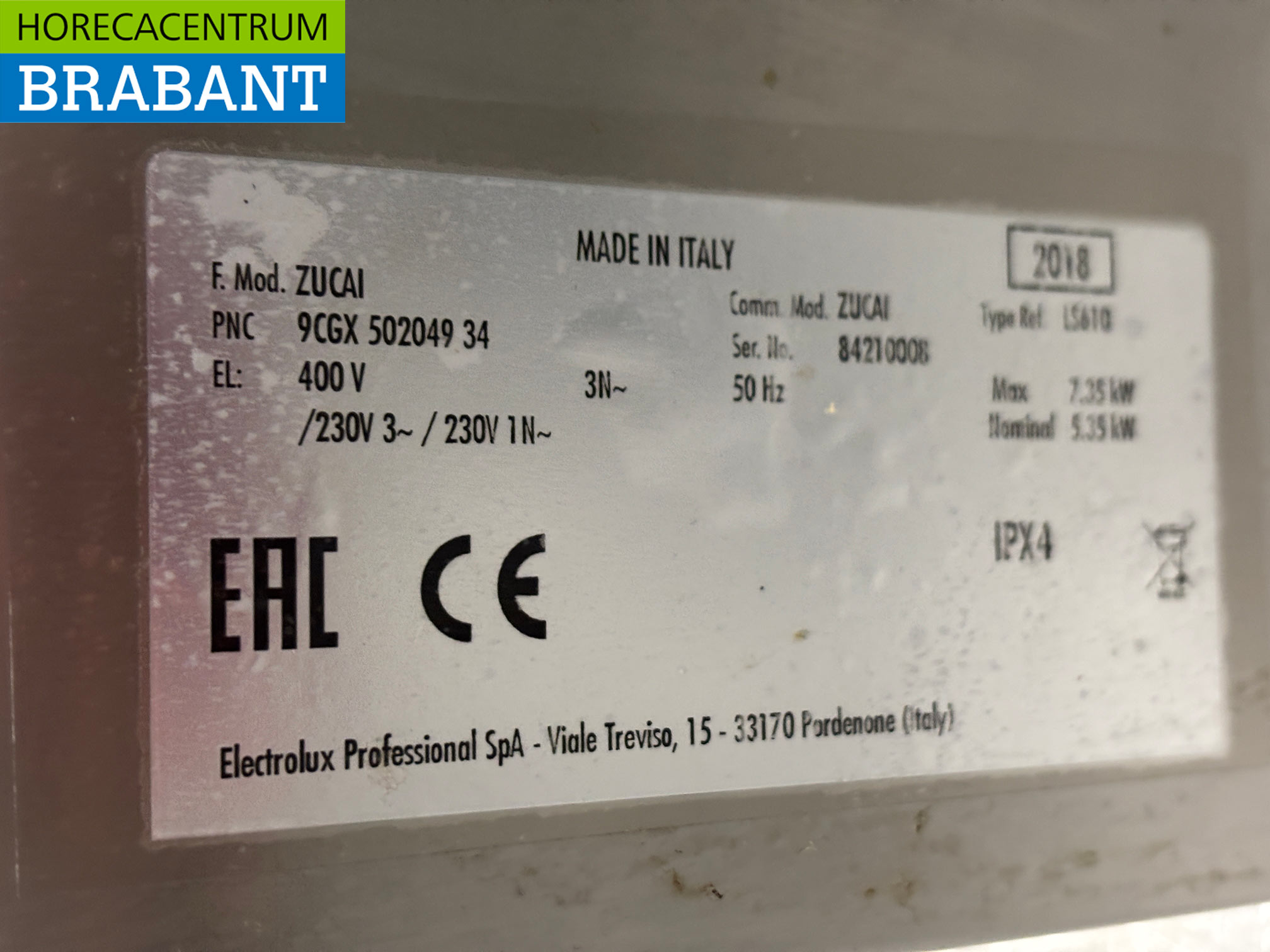 Stainless steel Zanussi Zucai Dishwasher 230V Catering - Image 6