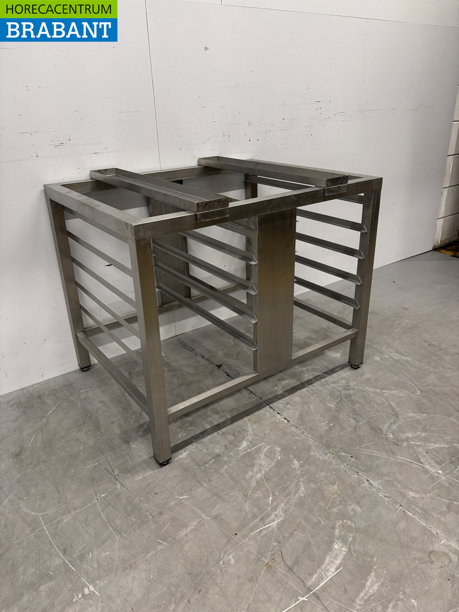 Stainless steel base for oven 90 x 70 x 71 cm Catering - Image 3