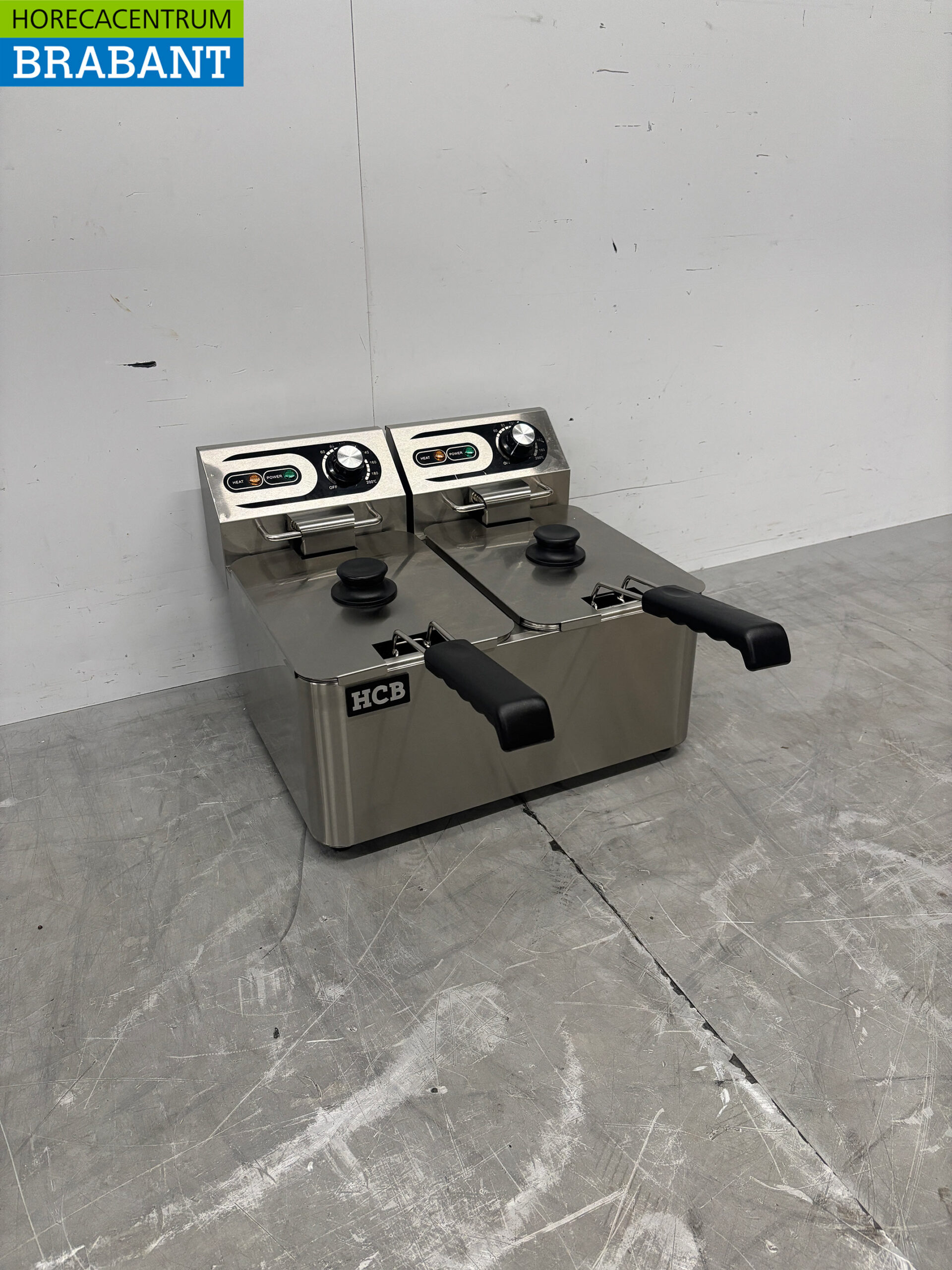 HCB Stainless Steel Double Fryer Frying 2 x 4.5 liters 230V Horeca - Image 3