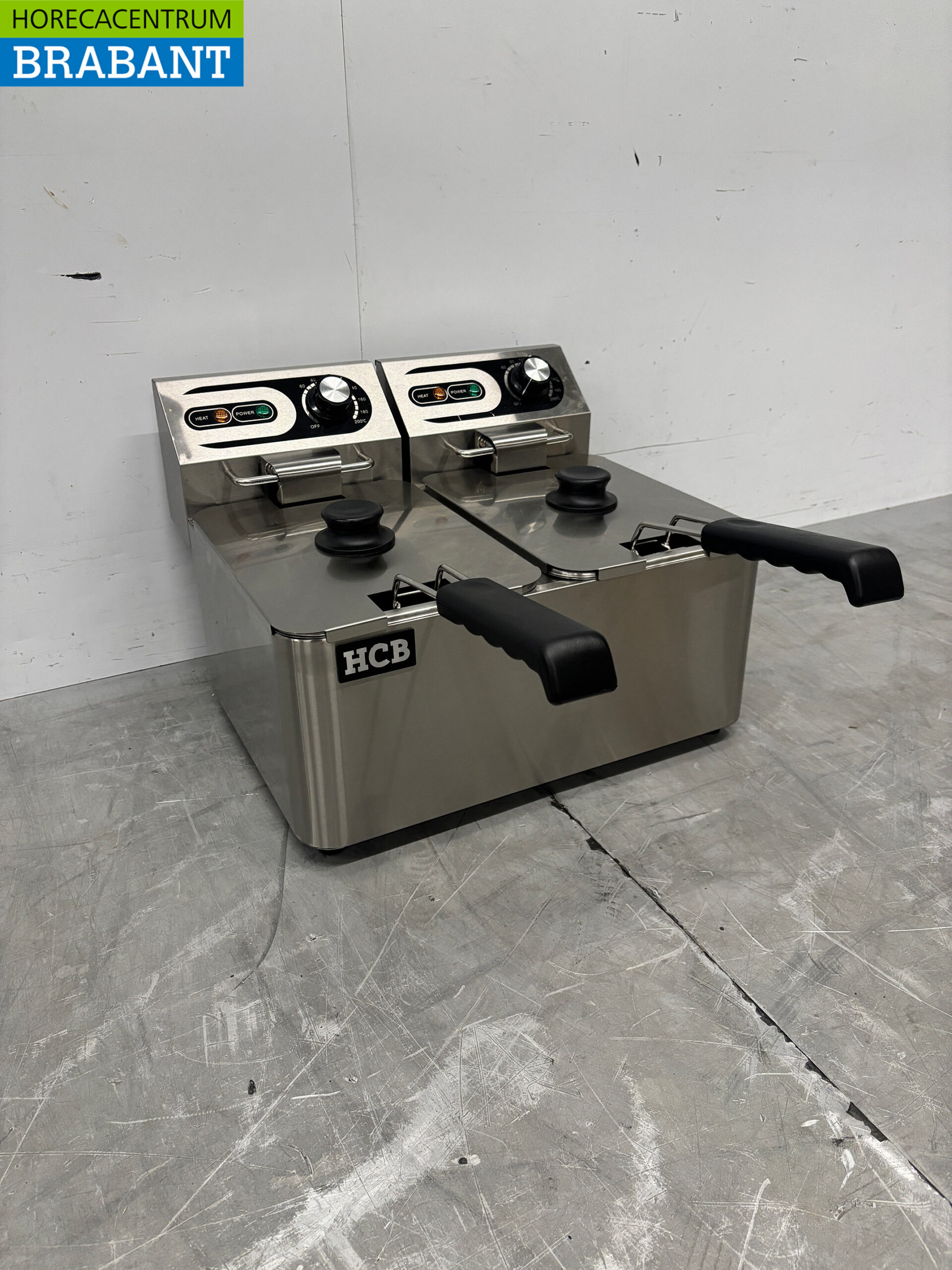 HCB Stainless Steel Double Fryer Frying 2 x 4.5 liters 230V Horeca - Image 4
